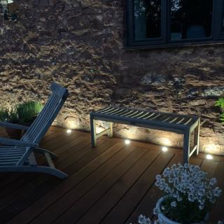 Outdoor White LED Deck Kits