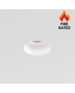 Astro Lighting - Trimless Slimline Round Fixed 1248017 - IP65 Fire Rated Matt White Downlight/Recessed