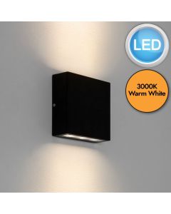 Astro Lighting - Elis Twin LED 1331002 - IP54 Textured Black Wall Light