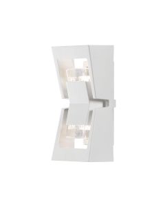 Konstsmide - Potenza - 7955-250 - White 2 Light IP54 Outdoor Wall Washer Light