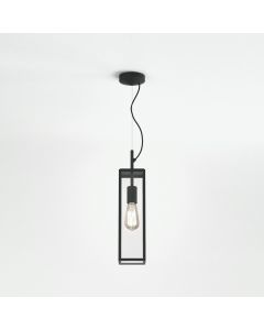 Astro Lighting - Harvard Pendant 1402013 - IP44 Textured Black Ceiling Light