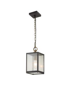 Quintiesse - Lahden - QN-LAHDEN8-M-WZC - Zinc Clear Seeded Glass IP44 Outdoor Ceiling Pendant Light