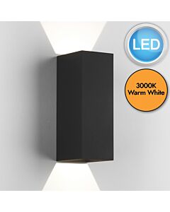 Astro Lighting - Oslo 255 LED 1298007 - IP65 Textured Black Wall Light