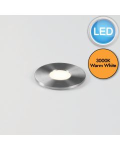 Astro Lighting - Terra Round 28 LED 1201005 - IP65 Brushed Stainless Steel Ground Light