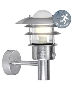 Nordlux - Lonstrup 22 - 71432031 - Galvanized Steel Clear Glass IP44 Outdoor Sensor Wall Light