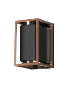 Konstsmide - Vale - 423-759 - Black 2 Light IP44 Outdoor Half Lantern Wall Light