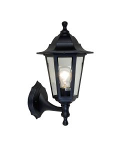 Lutec - Coastal - 5112605346 - Black Clear Glass IP44 Outdoor Wall Light