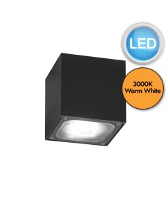 Konstsmide - Cesena - 7852-370 - LED Anthracite IP54 Outdoor Ceiling Flush Light