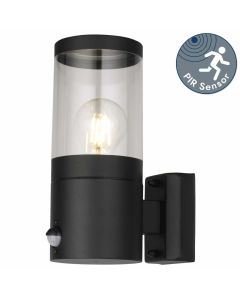 Storm - Black IP44 Outdoor Motion Sensor Wall Light