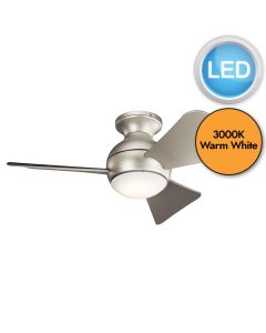 Elstead - Kichler - Sola - 86cm Fan - Brushed Nickel