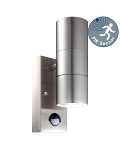 Blaze - Stainless Steel Outdoor Up Down Motion Sensor Wall Light