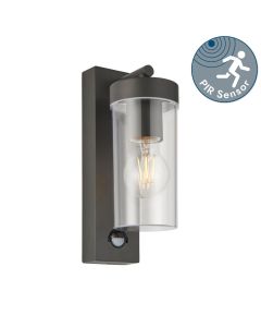 Saxby Lighting - Hayden - 99756 - Anthracite Clear IP44 Outdoor Sensor Wall Light