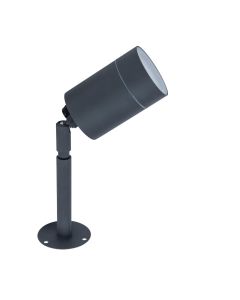 Lutec - Rado - 6611107424 - Black Clear Glass IP44 Outdoor Spike Light