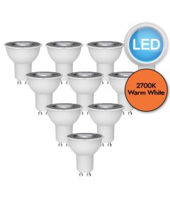 10 x 4.2W LED GU10 Light Bulbs - Warm White