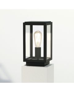 Astro Lighting - Homefield Pedestal 1095036 - IP44 Textured Black Pedestal Light