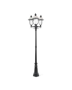 Konstsmide - Parma - 7243-000 - Black Outdoor Lamp Post