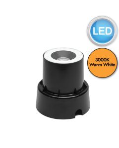 Konstsmide - Ground Spot - 7876-250 - LED Black White Glass 2 Light IP65 Outdoor Ground Light