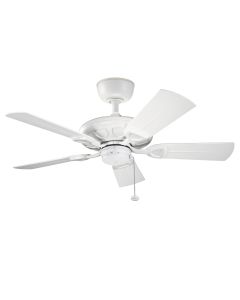 Kichler Lighting - Kevlar - KLF-KEVLAR-42-WHT - White IP44 Pull Cord Ceiling Fan