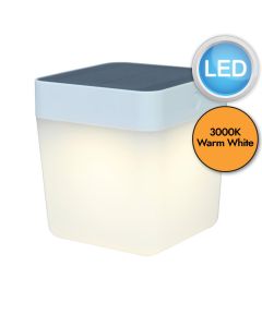 Lutec - Table Cube - 6908001331 - LED White Opal IP44 Solar Outdoor Portable Lamp