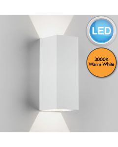 Astro Lighting - Oslo 255 LED 1298009 - IP65 Textured White Wall Light