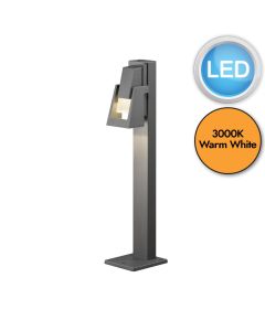 Konstsmide - Potenza - 7983-370 - LED Anthracite IP54 Outdoor Post Light