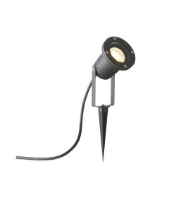 Saxby Lighting - Opaz MV - Polgu10 - Black Clear Glass IP65 Outdoor Spike Light