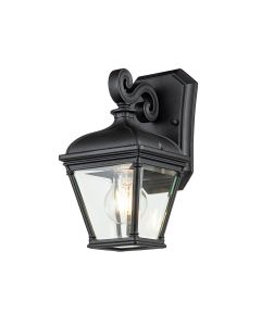 Elstead Lighting - Bayview - BAYVIEW-2S-BK - Black Clear Glass IP44 Outdoor Wall Light