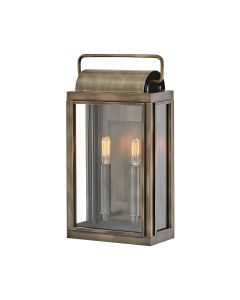 Hinkley Lighting - Sag Harbor - HK-SAG-HARBOR-M-BU - Burnished Bronze Clear Glass 2 Light IP44 Outdoor Half Lantern Wall Light