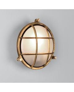 Astro Lighting - Thurso Round 1376005 - Cast Brass IP44 Wall Light