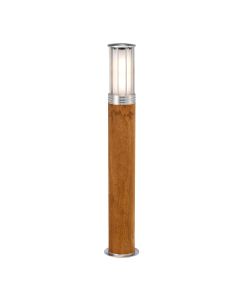 Elstead Lighting - Hornsea - HORNSEA-B-SS - Marine Grade Stainless Steel Teak Wood IP55 Outdoor Post Light