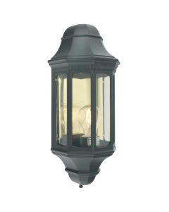 Elstead - Norlys - Malaga M8-BLACK Half Lantern