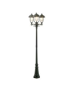 Konstsmide - Parma - 7227-600 - Green 3 Light Outdoor Lamp Post