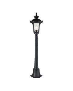 Elstead Lighting - Chicago - CC4-S-BK - Black Clear Seeded Glass IP44 Outdoor Post Light