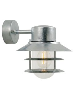 Nordlux - Blokhus - 25051031 - Galvanized Steel Clear Glass IP54 Outdoor Wall Light