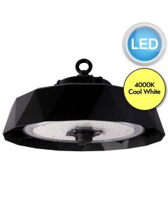 Megaman - Keo - 711261 - LED Black Clear IP65 Outdoor Ceiling Pendant Light