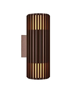 Nordlux - Aludra - 2418121261 - Bronze IP54 Coastal Up & Down Outdoor Wall Washer Light