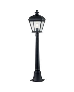 Elstead Lighting - Bayview - BAYVIEW-4M-BK - Black Clear Glass IP44 Outdoor Post Light