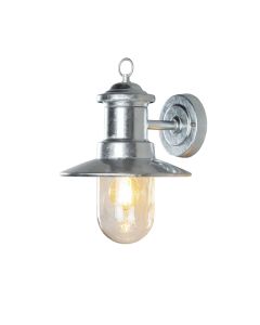 Konstsmide - Napoli - 7346-320 - Galvanized Zinc IP44 Outdoor Wall Light