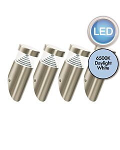 Set of 4 Inca - Outdoor Stainless Steel LED Wall Lights