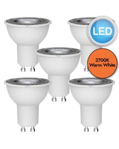 5 x 4.2W LED GU10 Light Bulbs - Warm White