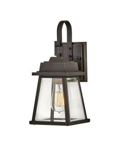 Hinkley Lighting - Bainbridge - HK-BAINBRIDGE-S-OZ - Oil Rubbed Bronze Heritage Brass Clear Glass IP44 Outdoor Wall Light