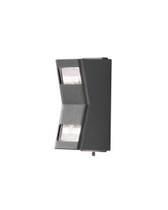 Konstsmide - Potenza - 7956-370 - Anthracite 2 Light IP54 Outdoor Wall Washer Light