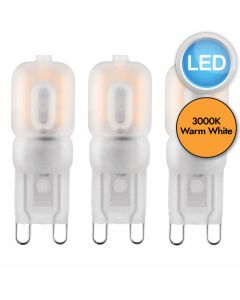 Saxby Lighting - 76790 - Set of 3 Warm White 2.5W - LED G9 Light Bulbs