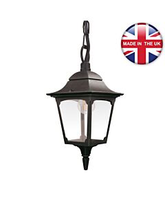 Elstead Lighting - Chapel - CP9-BLACK - Black Clear Glass IP44 Outdoor Ceiling Pendant Light