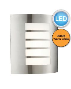 Saxby Lighting - Bianco LED - 75930 - LED Stainless Steel Opal IP44 Outdoor Bulkhead Light