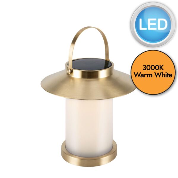 Nordlux - Temple To-Go 30 - 2218325035 - LED Brass IP54 Solar Outdoor Portable Lamp