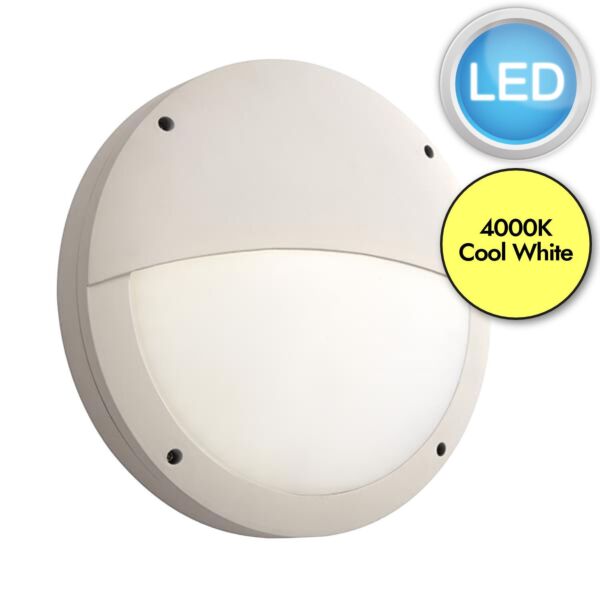 Saxby Lighting - Luik - 61652 & 69232 - LED White Opal 18w Gear Tray Eyelid Casing Outdoor Bulkhead Light