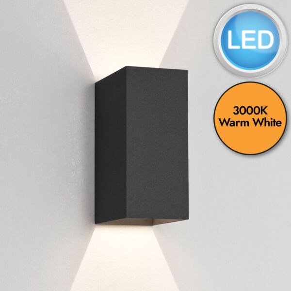 Astro Lighting - Oslo 160 LED 1298002 - IP65 Textured Black Wall Light