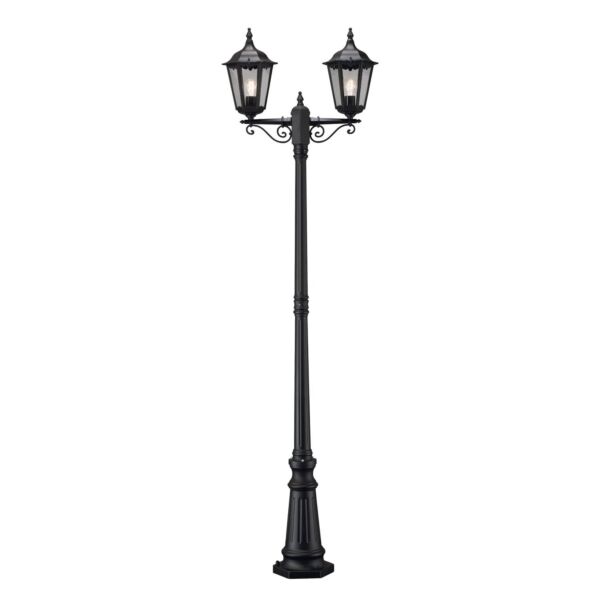 Konstsmide - Firenze - 7234-750 - Black 2 Light Outdoor Lamp Post