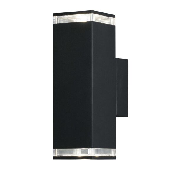 Konstsmide - Pollux - 407-750 - Black 2 Light IP44 Outdoor Wall Washer Light